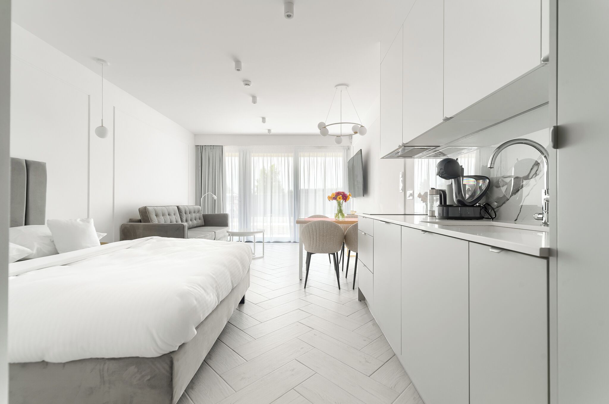 Studio Deluxe | Khu phòng khách | TV màn hình phẳng 