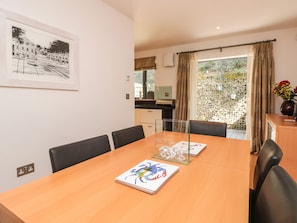 Fridge, dishwasher, electric kettle, toaster