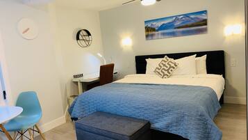 Romantic Studio | Premium bedding, memory foam beds, individually decorated