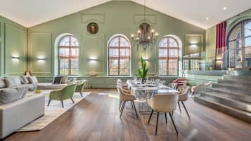 The Loft 150 m² River View | Living area | 115-cm LCD TV with digital channels, TV