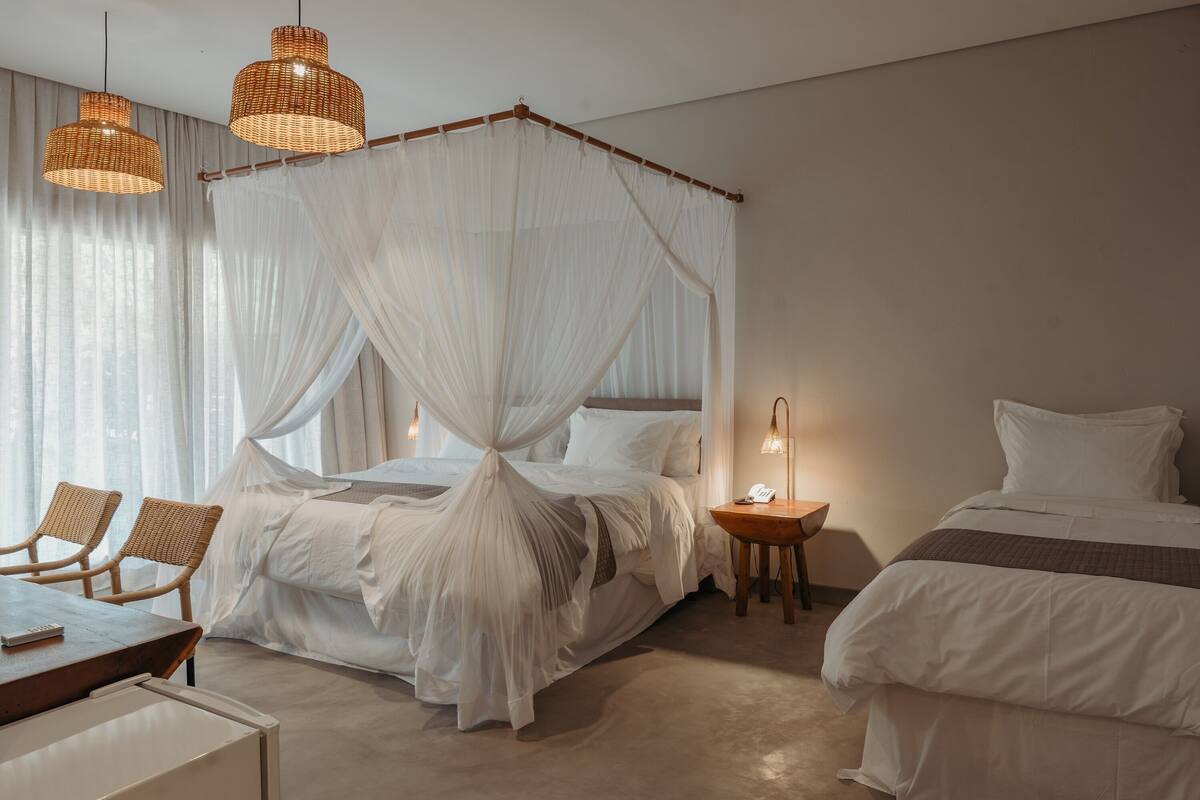Premium bedding, pillowtop beds, minibar, individually decorated
