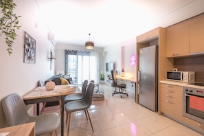 City Double Room | Living area - Elegant Home with Balcony by CloudKeys (Athens)