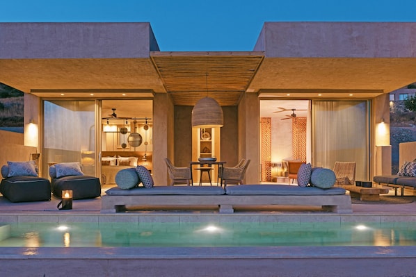 A heated pool