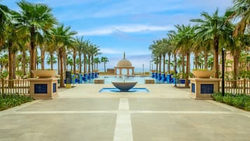 4 outdoor pools, cabanas (surcharge), pool umbrellas