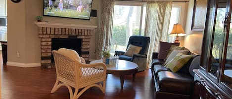 TV connectée, cheminée