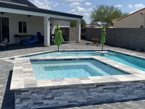 Beheizter Pool