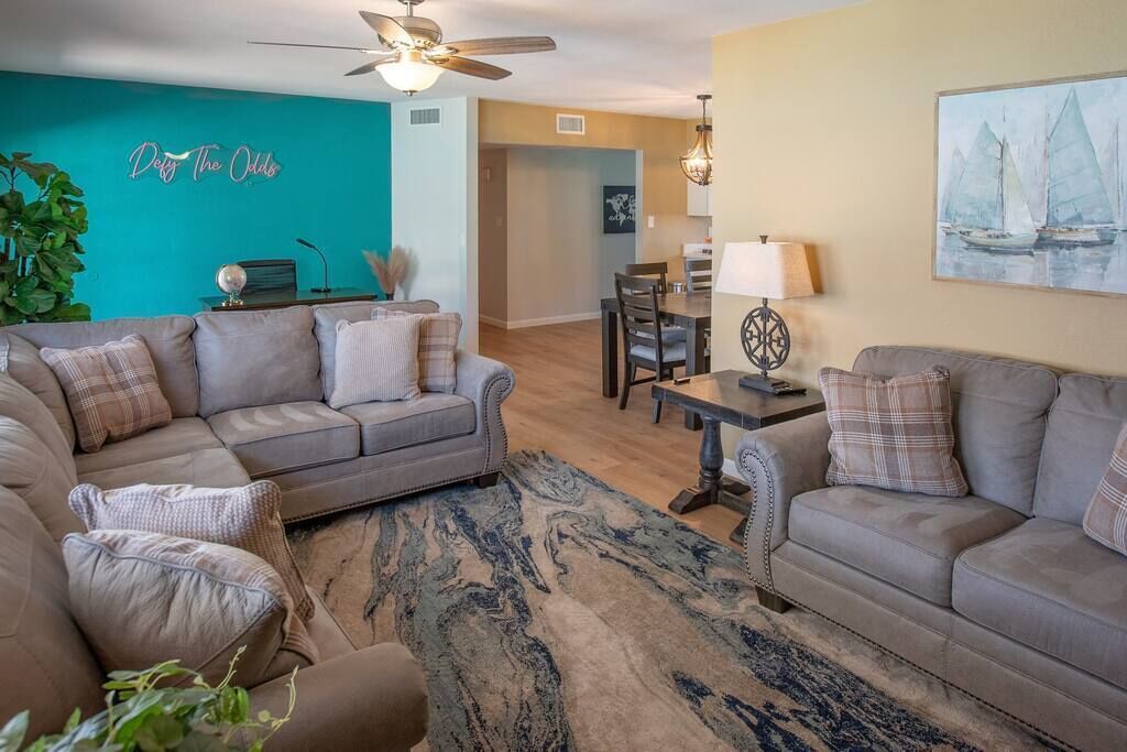 Enchanting pool, putting green, cornhole, and BBQ!