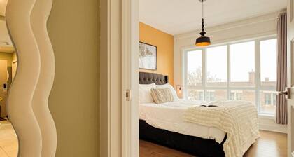 Handsome new*2 bedroom*queen bed*gym 24/7