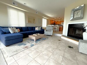 TV connectée, cheminée