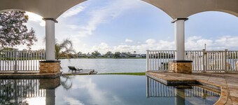 Infinity Pool LARGE Home on Fishing Lake — ALL NEW —Fall Winter 25-26 Available