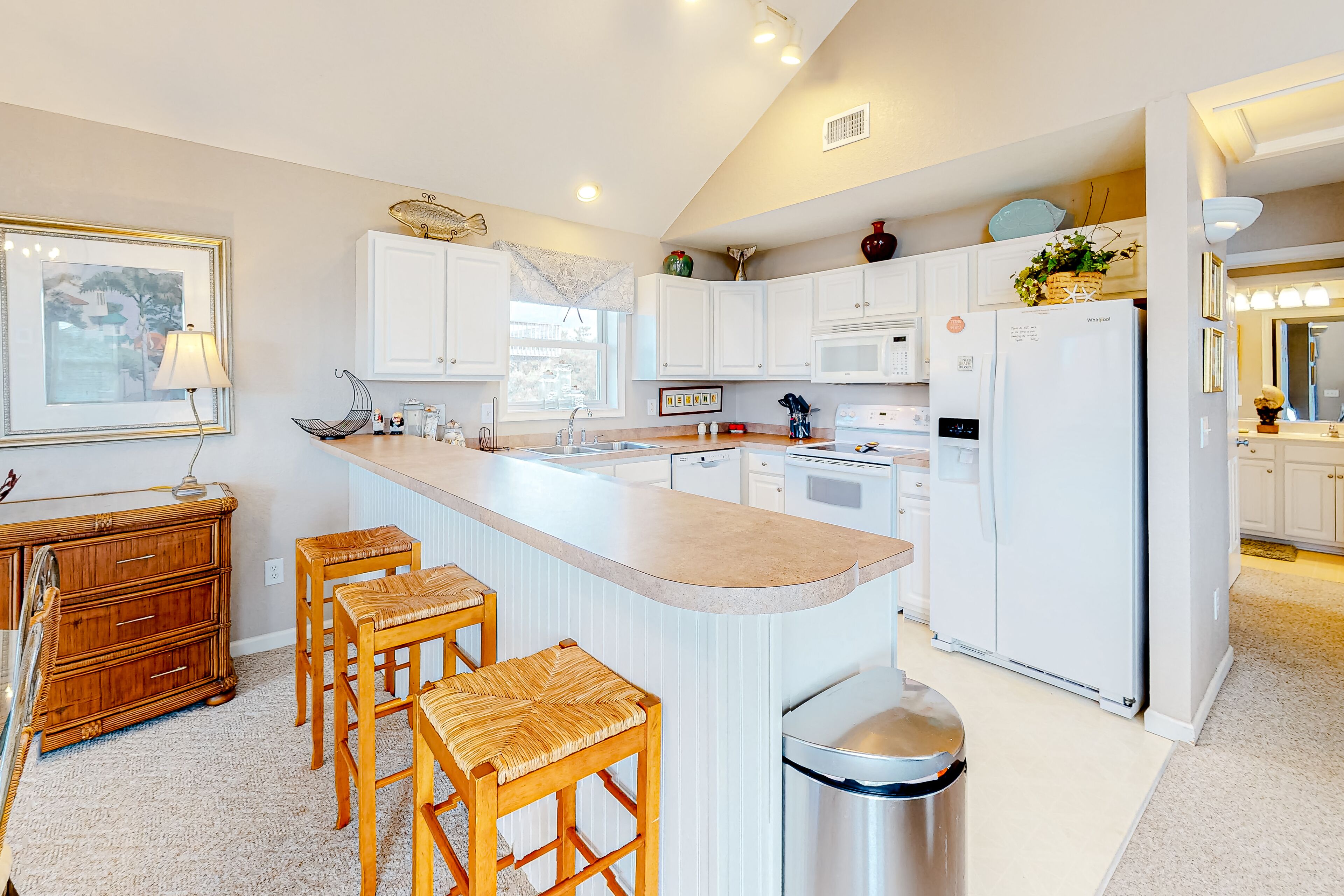 Enchanting dog-friendly home with ocean view, ping pong, & washer/dryer
