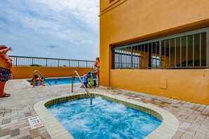 Pool - Oceanfront condo with central AC, washer/dryer, pool, & hot tub (North Myrtle Beach)