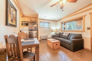 TV, fireplace, DVD player