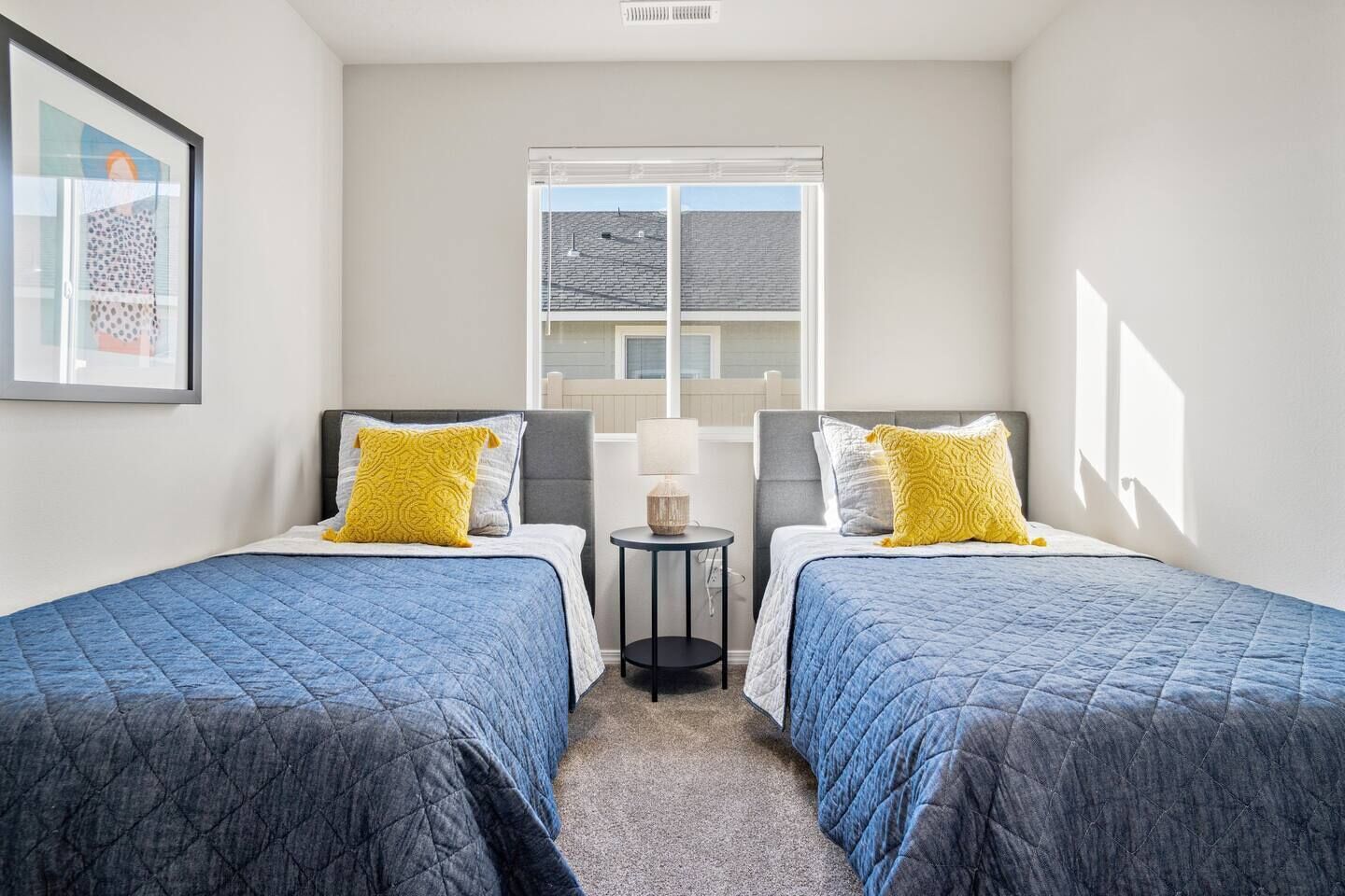 3 bedrooms, iron/ironing board, travel crib, internet