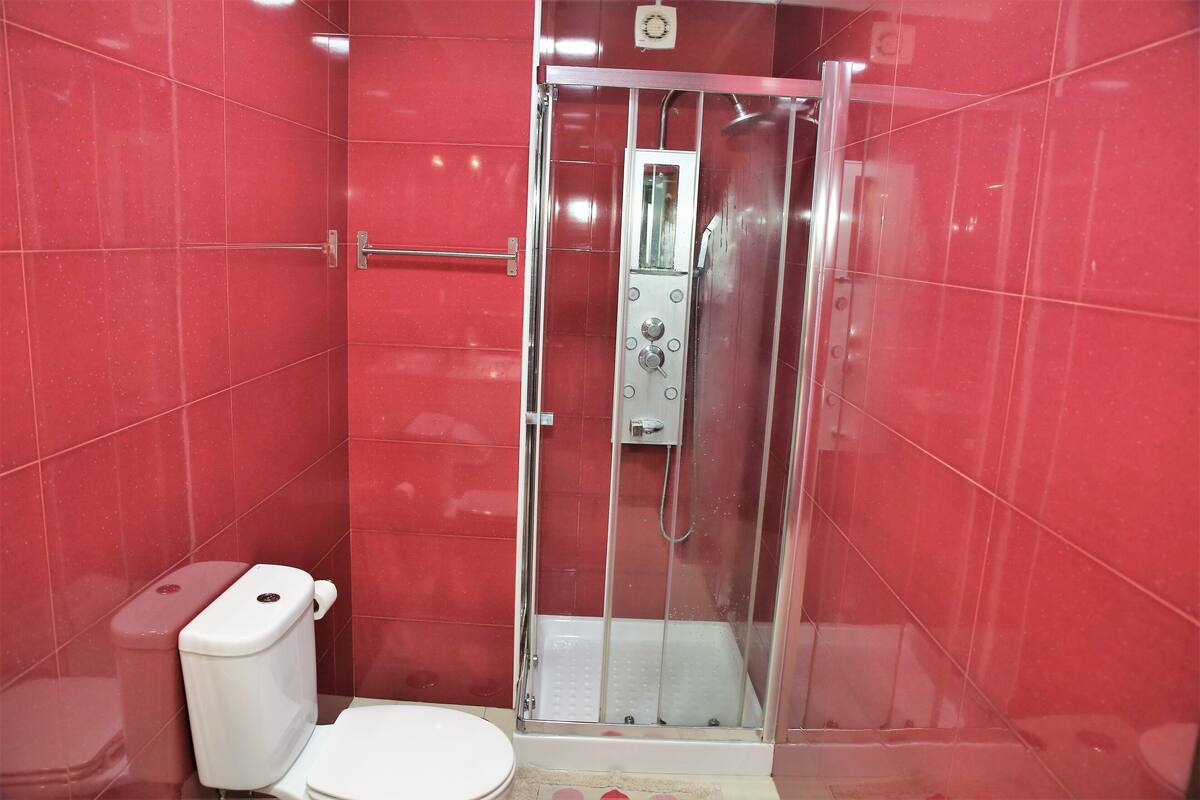 Shower, hydromassage showerhead, hair dryer, bidet