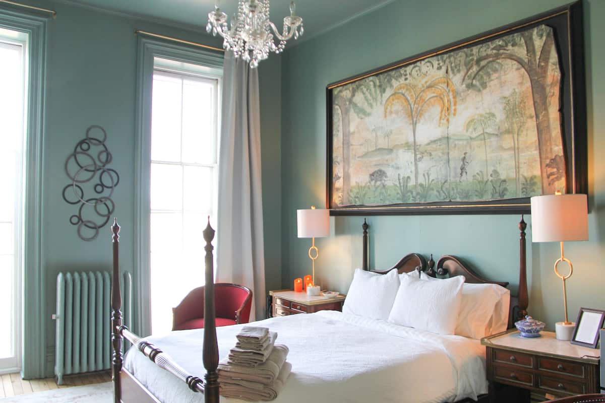 Deluxe suite, 1 queensize bed | 1 slaapkamer, Italiaanse Frette-lakens, luxe beddengoed