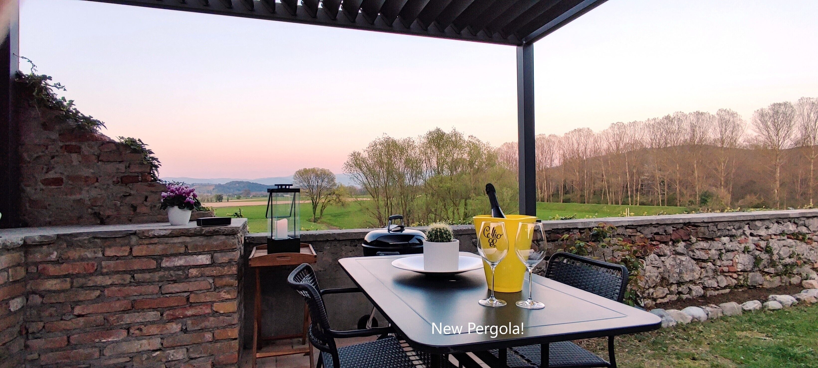 Enchanting view from the walls of Leonardo da Vinci's castle. 