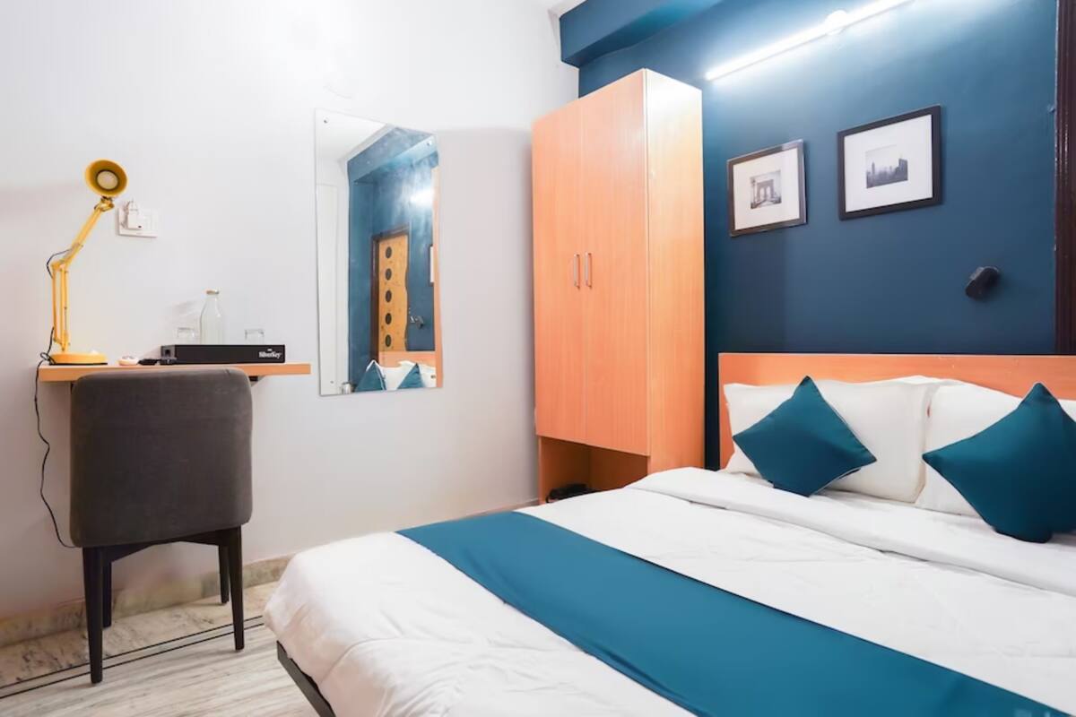 Deluxe tweepersoonskamer, uitzicht op de stad | Lakens van Egyptisch katoen, luxe beddengoed, donsdekens