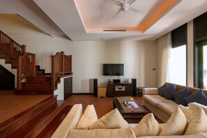 Family Apartment, 2 Bedrooms, Garden View | Living area | Flat-screen TV - Kanika Residence by Lofty (Choeng Thale)