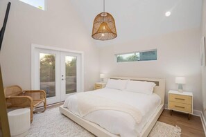 2 bedrooms, iron/ironing board, travel crib, WiFi