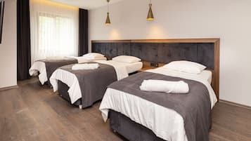 Schallisolierte Zimmer, kostenloses WLAN, BettwÀsche