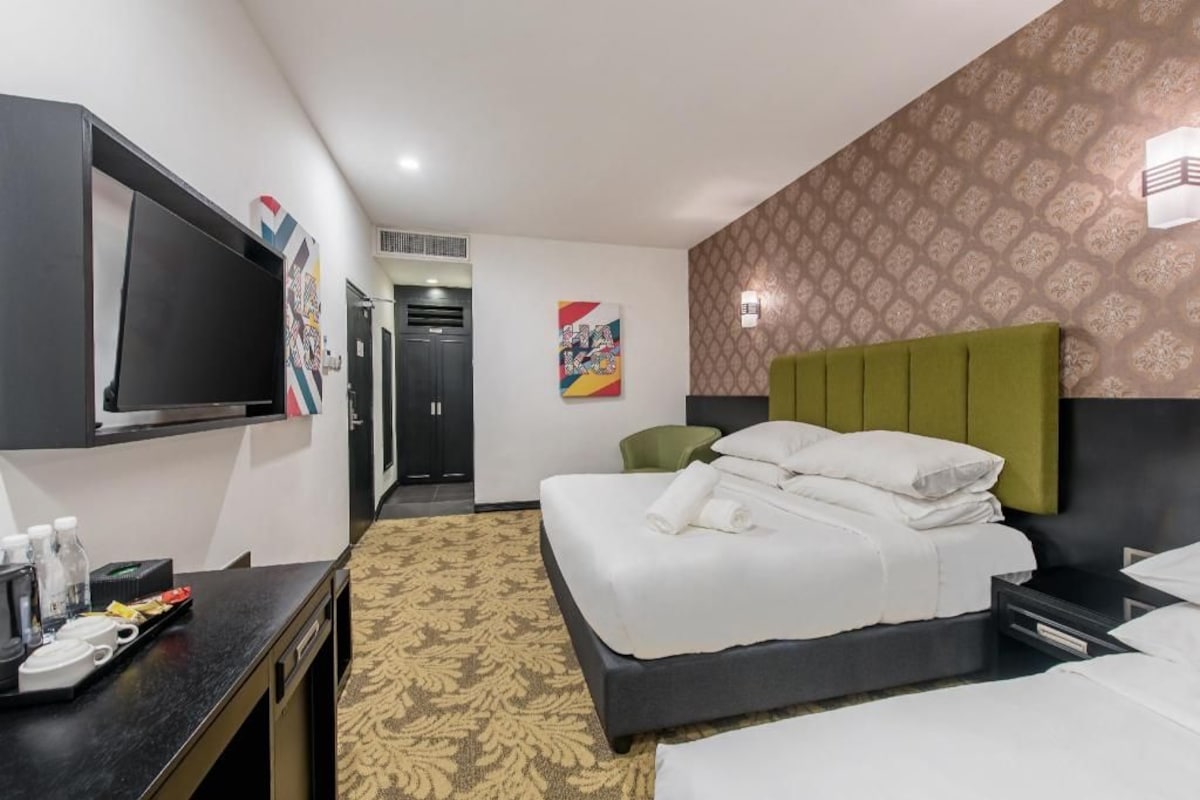 Minibar, desk, blackout curtains, soundproofing