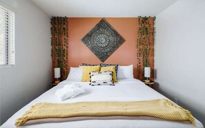 4 bedrooms, iron/ironing board, travel cot, WiFi