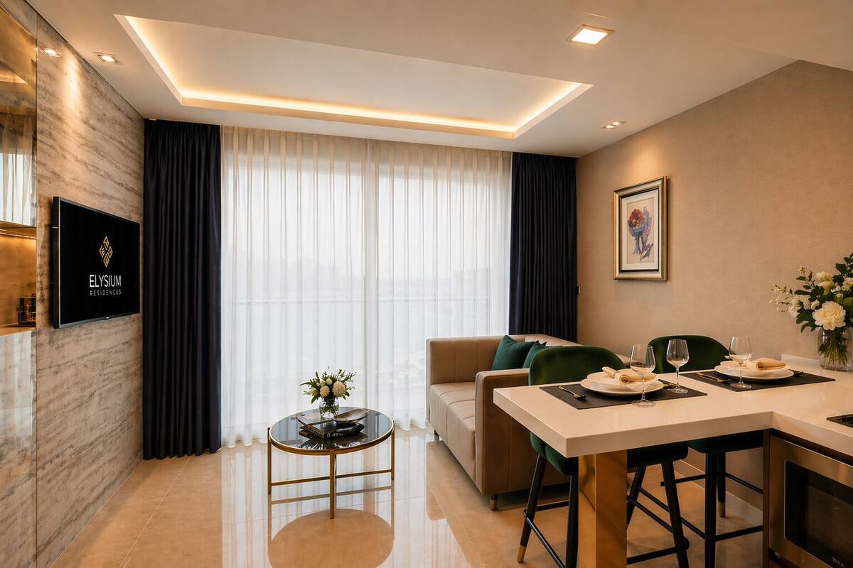 Suite, City View | Bar mini, peti besi dalam bilik, langsir/tirai gelap terus, kalis bunyi 