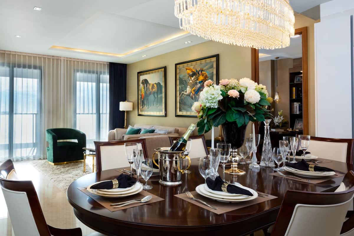 Penthouse 2 bedroom suite, sea view | In-room dining