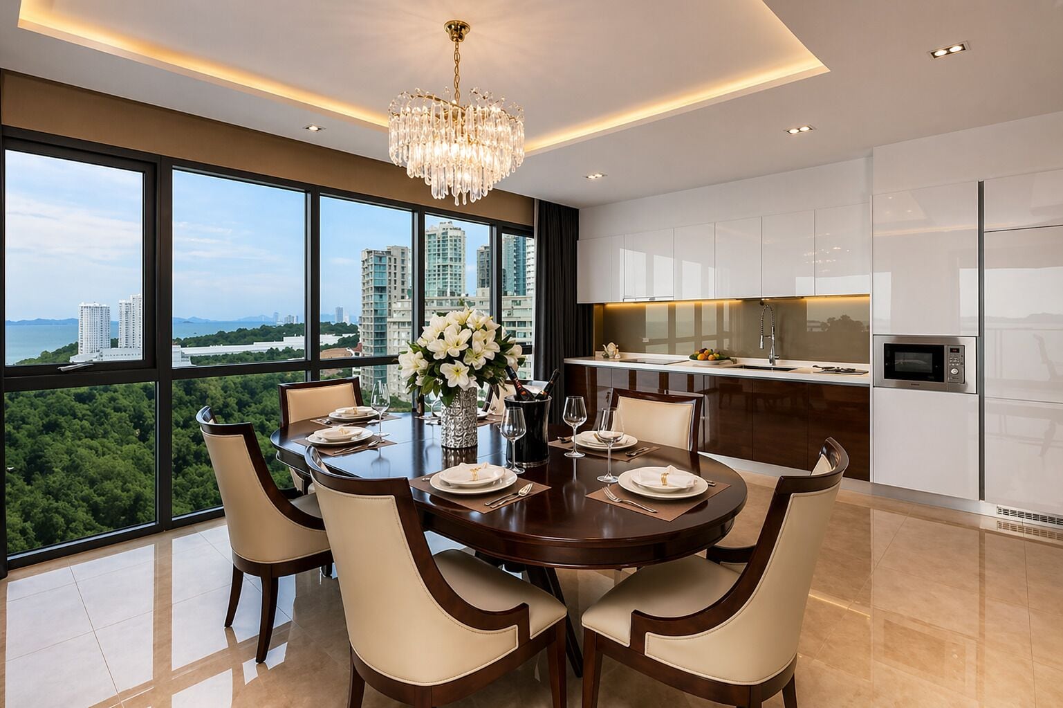 Grande Deluxe 2 bedroom Seaview suite | Living area | Smart TV