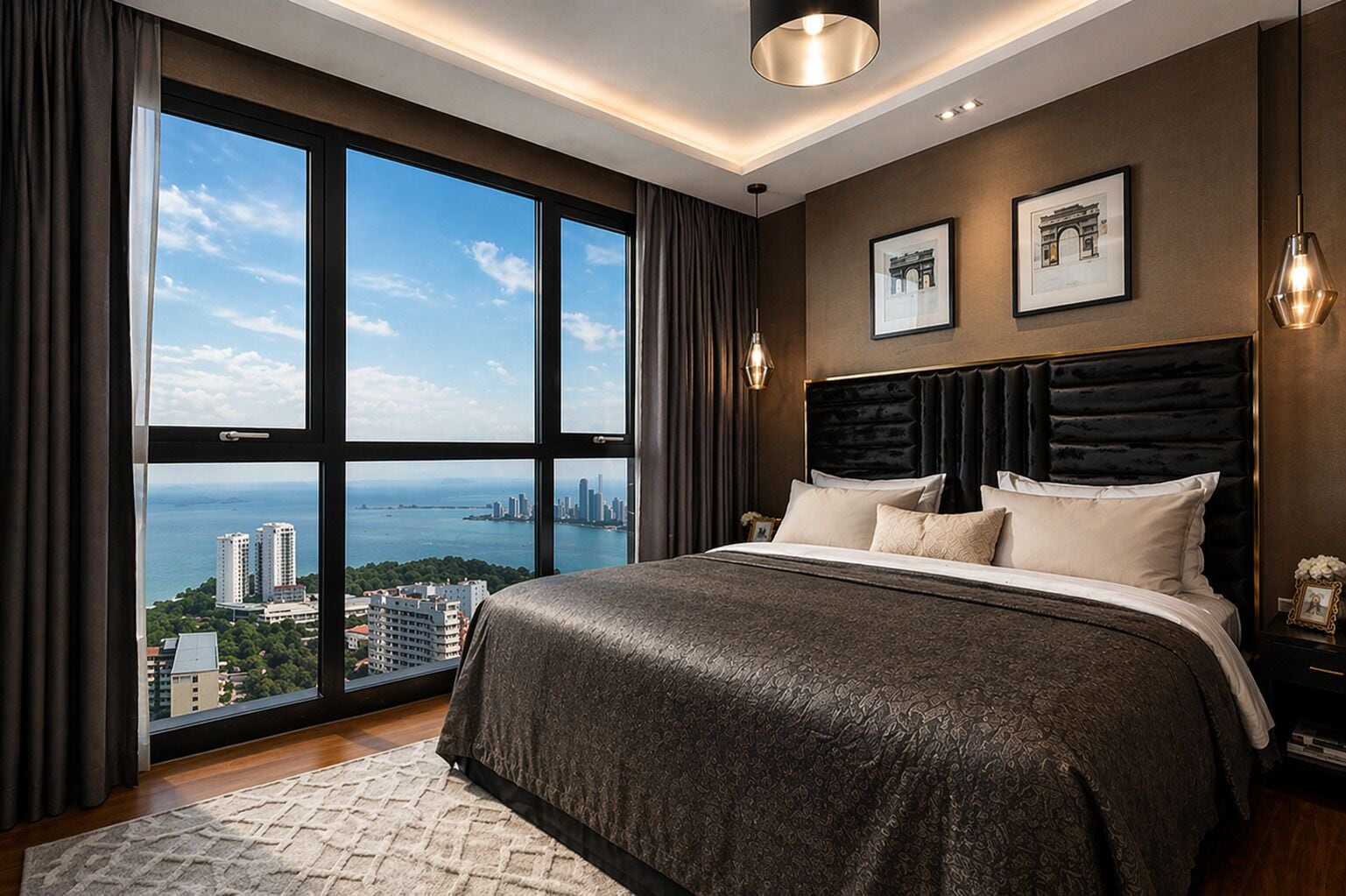 Presidential 2 bedroom suite, sea view | Minibar, in-room safe, individually furnished, blackout curtains