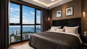 Presidential 2 bedroom suite, sea view | Minibar, in-room safe, individually furnished, blackout curtains