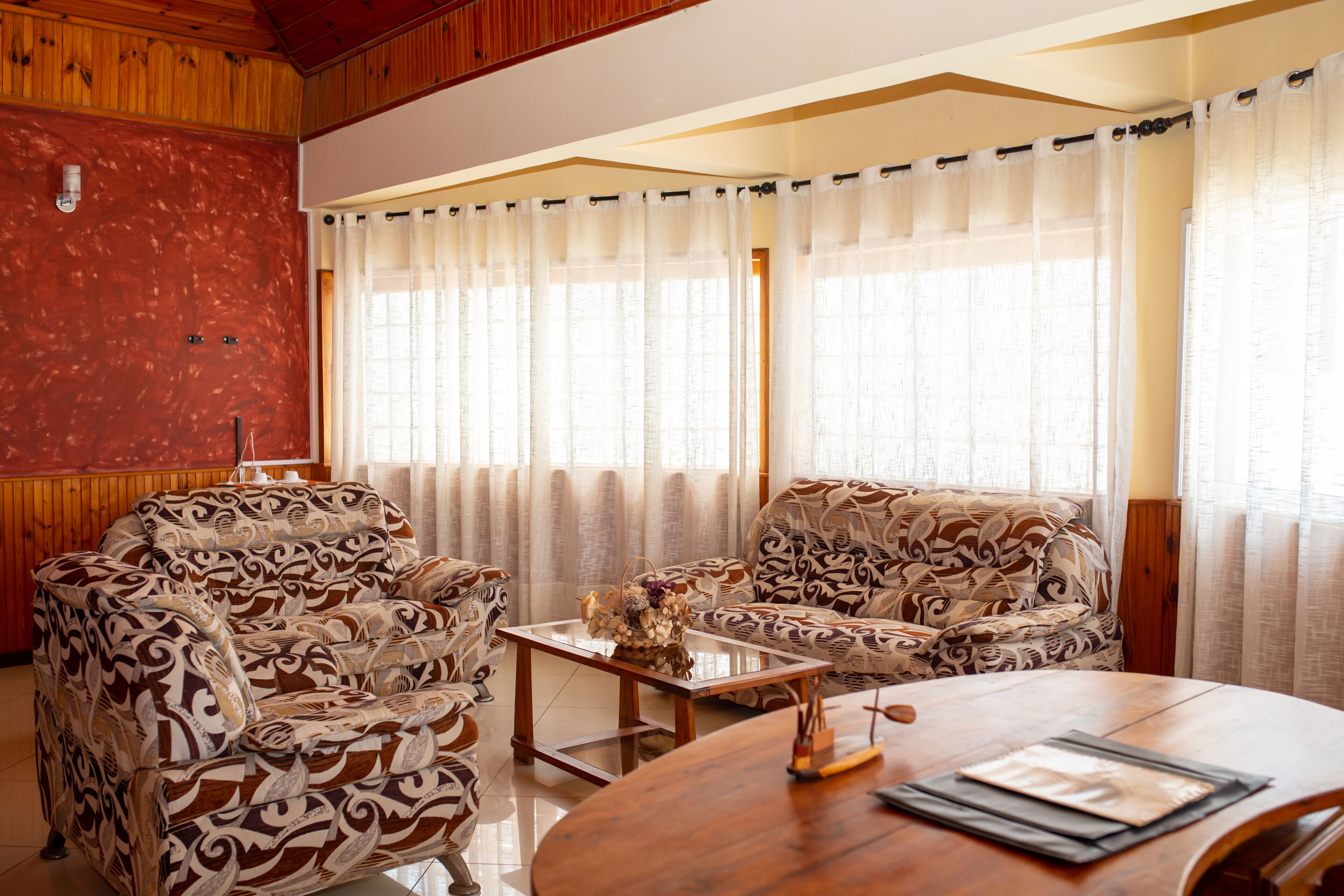 Superior Suite, Sea View | Living area | 43-inch Smart TV with satellite channels, TV