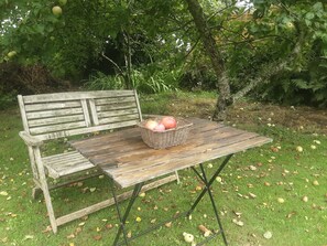 Cabin | Balcony - Tranquil Wood Cabin set in a Beautiful Orchard (Penzance)