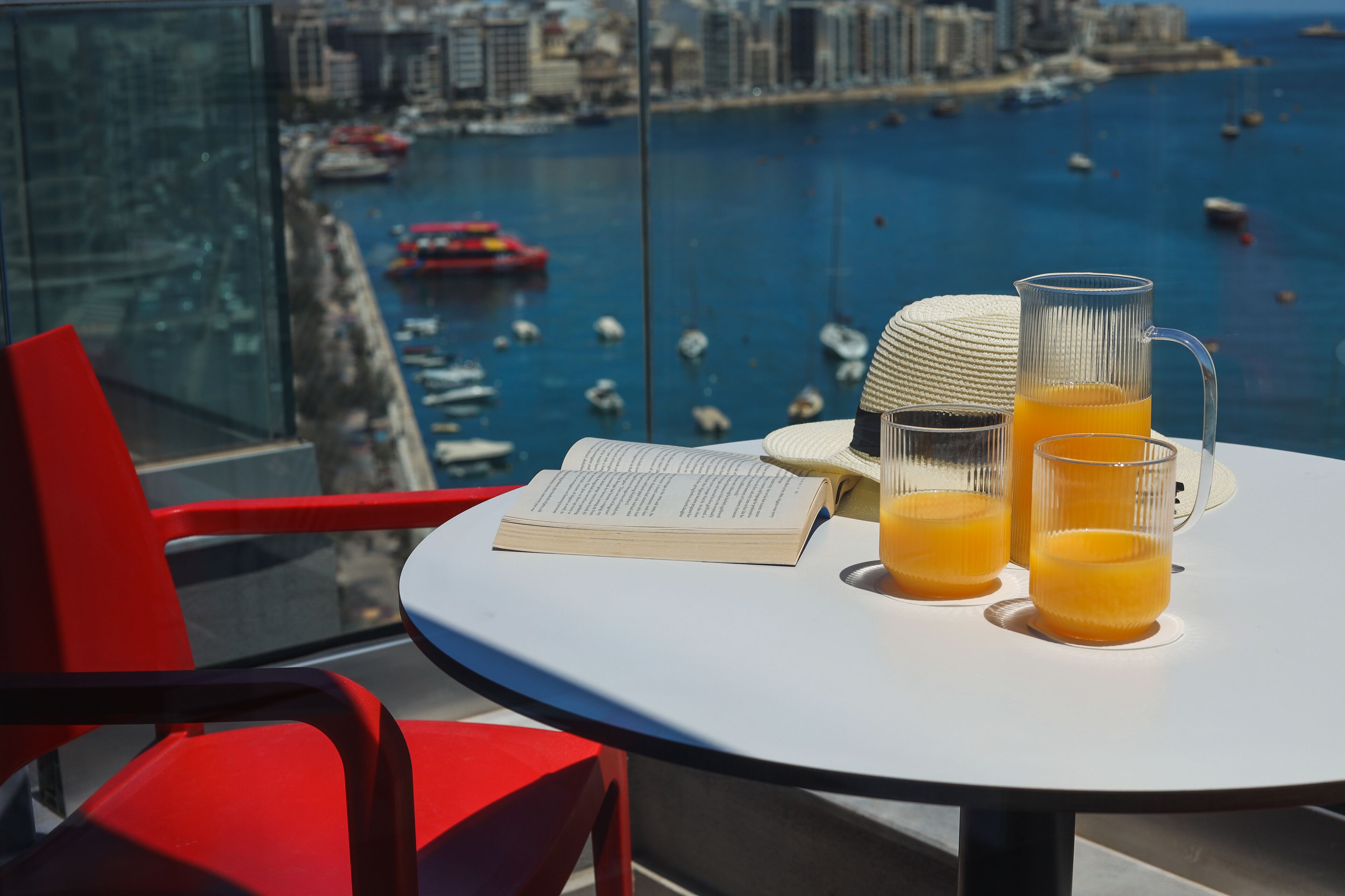 Deluxe Suite, 1 Double Bed, Sea View | Balcony view