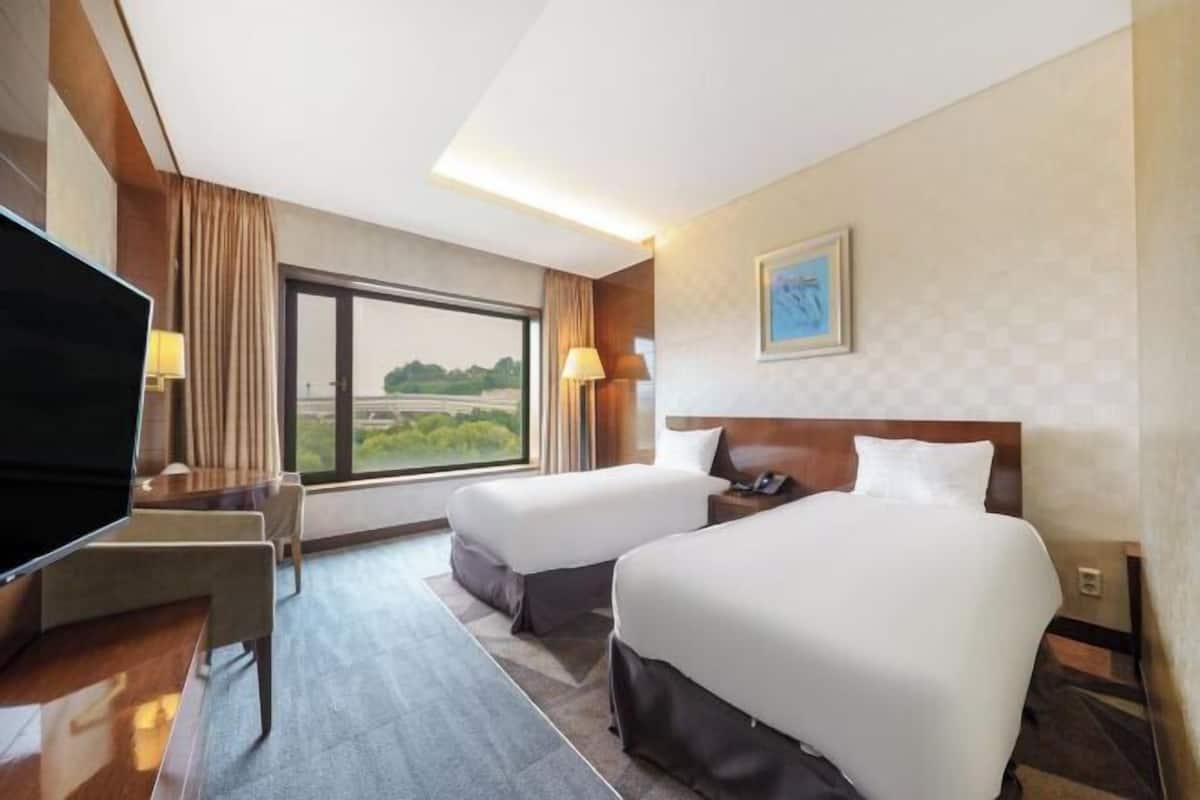 Desk, blackout curtains, iron/ironing board, free WiFi