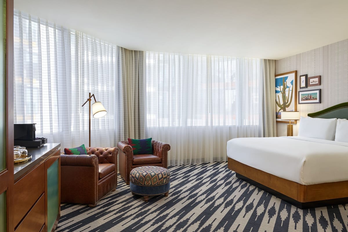 Room, 1 King Bed, Corner | In-room safe, desk, laptop workspace, blackout drapes