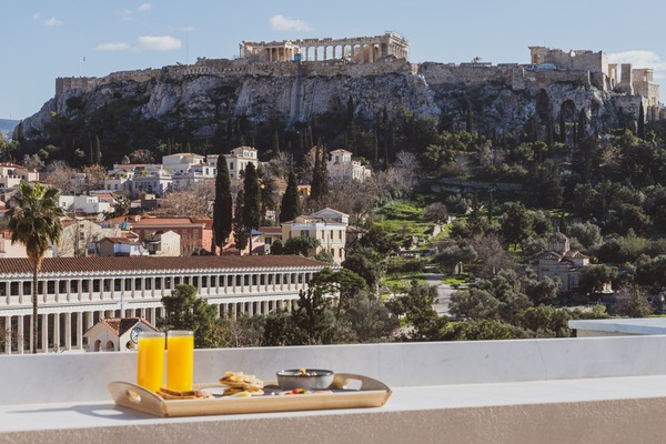 Panoramic Penthouse Acropolis View | Vista da sacada