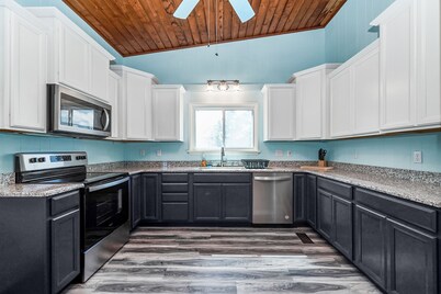 Located just one street from the sand and shoreline!