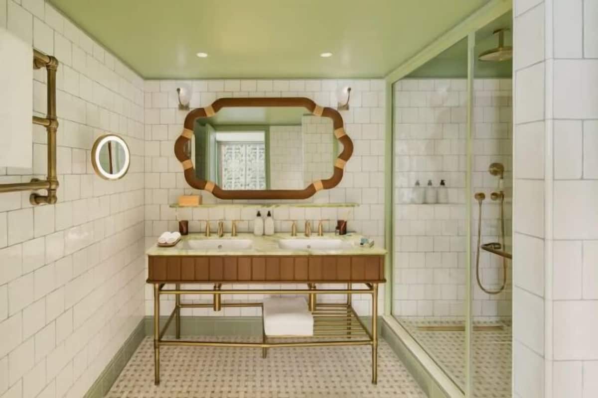 Bathroom | Shower, designer toiletries, hair dryer, bathrobes