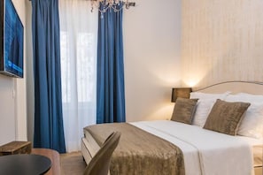 Deluxe-Doppelzimmer | Hochwertige Bettwaren, individuell dekoriert, individuell eingerichtet