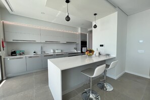 Luxury-Haus, 1 Schlafzimmer, Nichtraucher, Meerblick | Eigene Küche | Kühlschrank, Mikrowelle, Ofen, Geschirrspüler