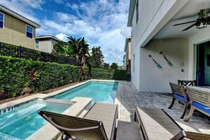 A heated pool