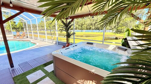 Spacious 5BR Private Home • Private Pool & Salt Water Spa • Minutes from Beaches