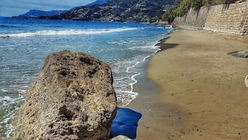 En la playa