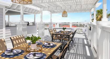 1 Block to Beach, Newly Renovated 6bdr w/ Rooftop Views Sand Dune by Avantstay