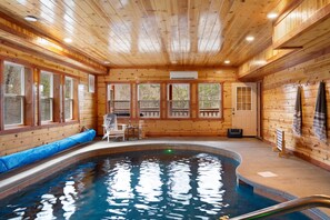 Indoor pool, outdoor pool - Crystalline by Avantstay High Altitude Retreat! w/ Movie Theatre, Indoor Pool, Hot Tub & Views! (Sevierville)