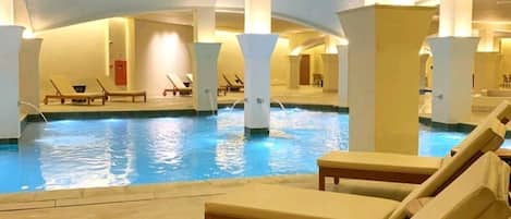 Indoor pool, a heated pool
