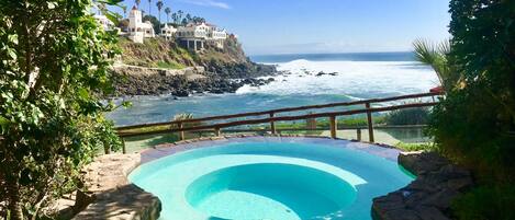 Outdoor pool, an infinity pool