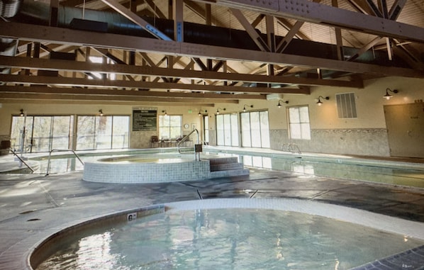 Indoor pool, outdoor pool